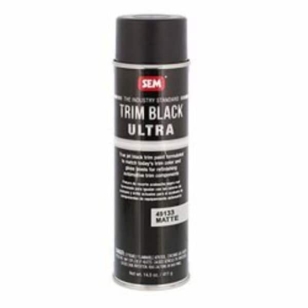 Sem Products Trim Automotive Spray Paint, Black Ultra Matte SE49133 - main